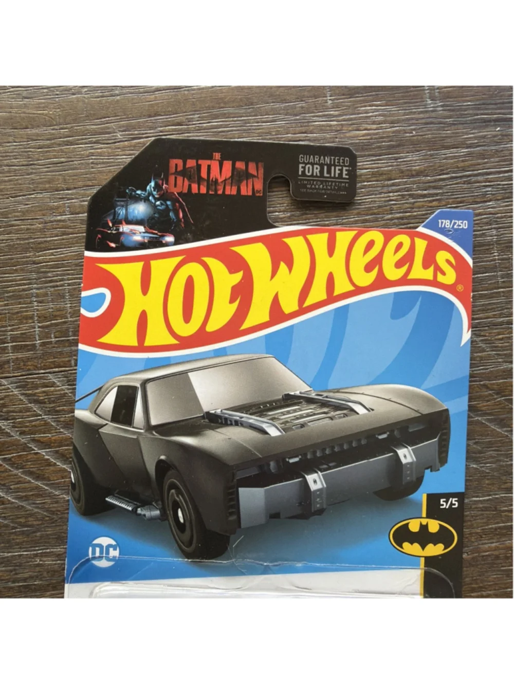 NEW Hot Wheels 2022 the Batman Movie Batmobile Gray, 178/250 Scale